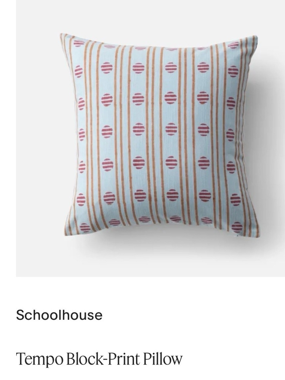 Schoolhouse Blockprint Lumbar Pillow Covers (set of 2) - Picture 5 of 9
